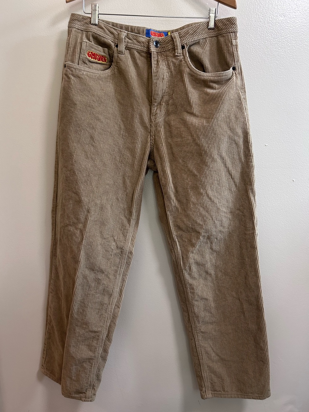 Empyre Relax Men's Tan Corduroy Loose Fit Skate Pants 90’s Grunge Y2K Size 32